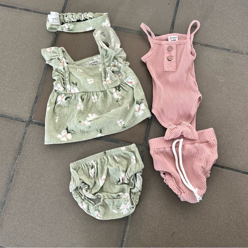 Two 3-6 Month Baby Outfits